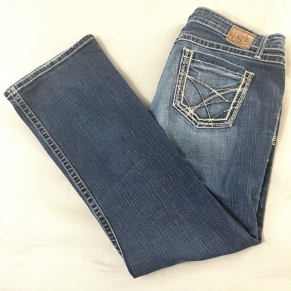 BKE Buckle Jeans Kate Bootcut Womens 36x31 (actual 38x31) Blue Stretch Western